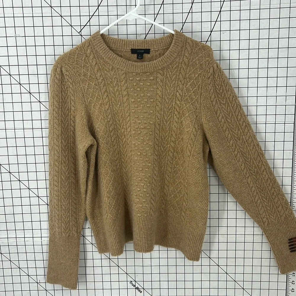 J.Crew acrylic wool alpaca blend sweater L